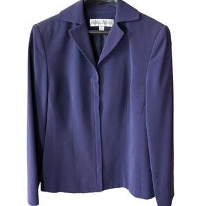 Valerie Stevens Vintage Womens (6) Blue Lapis Blazer Jacket Lined. Retail: $175